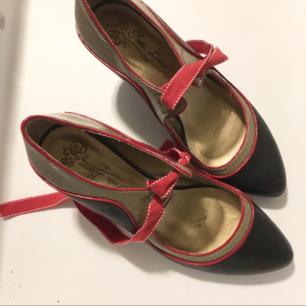 POETIC LICENSE schools out retro inspired heels